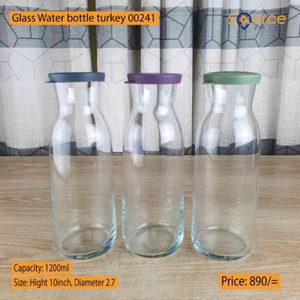 Glass water bottle turkey 00241