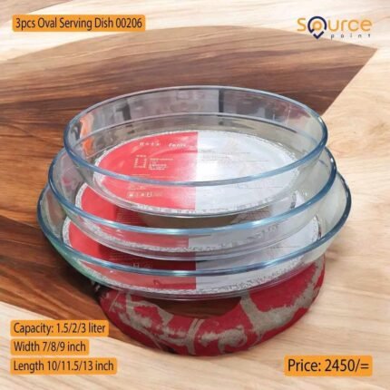 3 pcs oval serving dish 00206