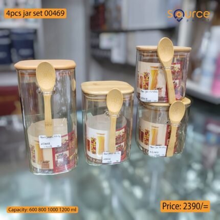 4pcs Golden Jar Set 00469