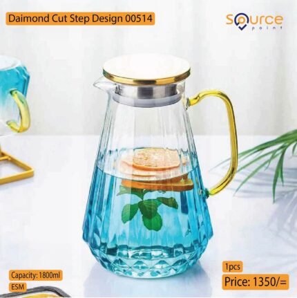 Daimond Cut Step Design Jug 00514