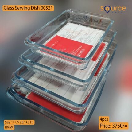 4pcs Glass Serving Dish 00521