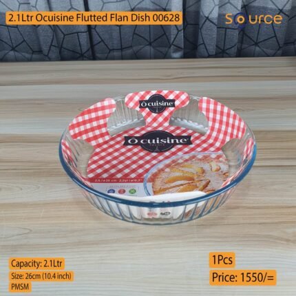 2.1Ltr Ocuisine Flutted Flan Dish 00628