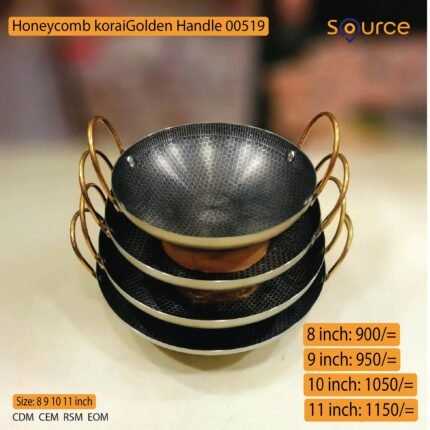 8inch Honeycomb korai Golden Handle 00519
