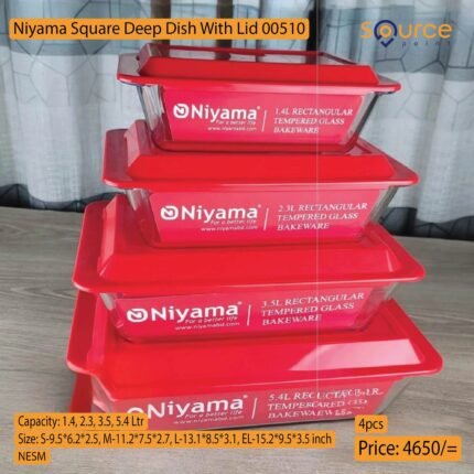 4pcs niyama square serving dish 00510