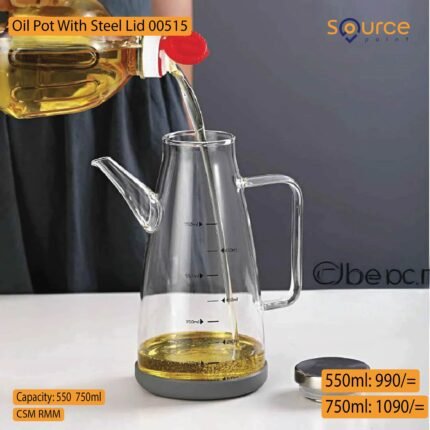 750ml Oil Pot With Steel Lid 00515